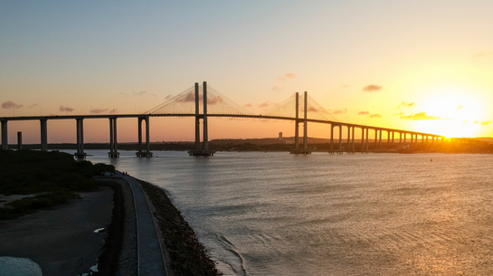 Foto da Ponte Nova, em Natal