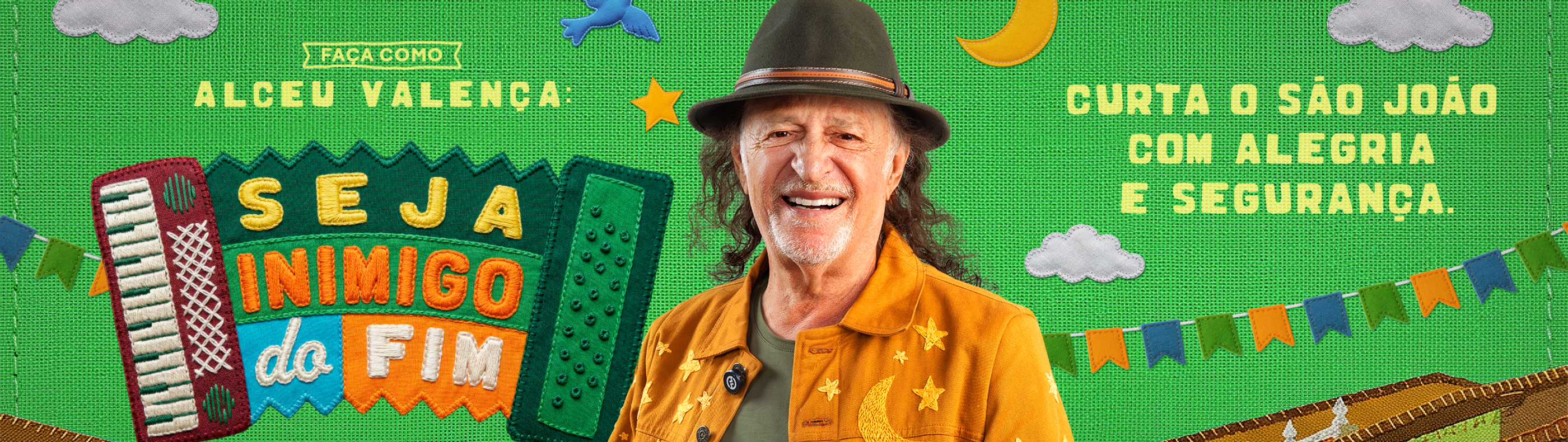Neoenergia reforça segurança no São João com campanha musical estrelada por Alceu Valença